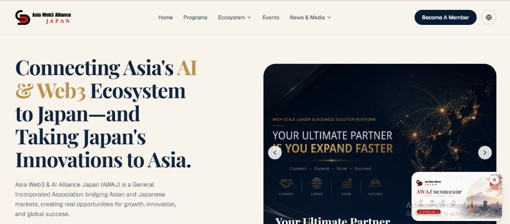 Asia Web3 & AI Alliance Japan (AWAJ) screenshot